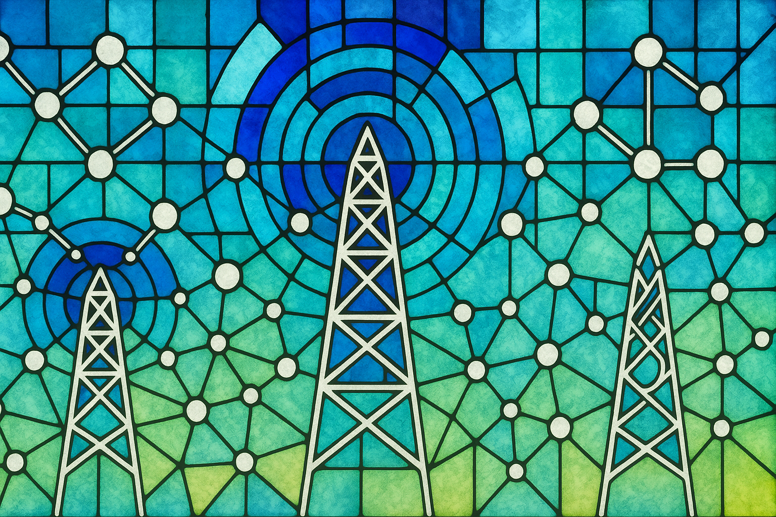Stained Glass Telecom Background